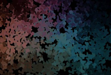 Lacivert, rastgele şekilli kırmızı vektör deseni. Modern tarzda değişen renkli kaotik formlar. İşiniz için en iyi akıllı tasarım.