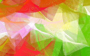 Açık pembe, soyut şekilli yeşil vektör arkaplan. Rastgele şekillerle soyut tarzda dekoratif tasarım. Bir cep telefonu için arka plan.