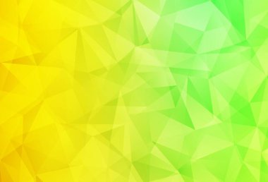 Açık Yeşil, Kırmızı vektör soyut çokgen arkaplan. Soyut ve üçgenli renkli çizimler. Marka kitabınız için yeni şablon.