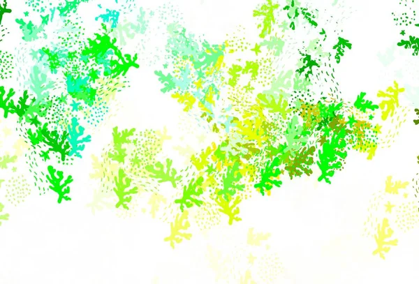 浅蓝色 绿色矢量背景与抽象形状 现代抽象的图解与彩色的随机形式 为您的业务设计最好的智能设计 — 图库矢量图片