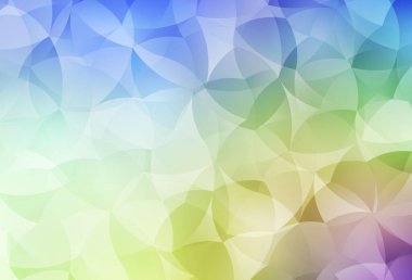 Rastgele biçimlerde ışık çok renkli vektör deseni. Renkli rastgele şekillerle modern soyut illüstrasyon. İşiniz için en iyi akıllı tasarım.