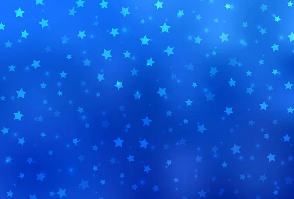 Φως Μπλε Διάνυσμα Φόντο Νιφάδες Χιονιού Χριστούγεννα Αστέρια Πολύχρωμο Νιφάδες — Διανυσματικό Αρχείο