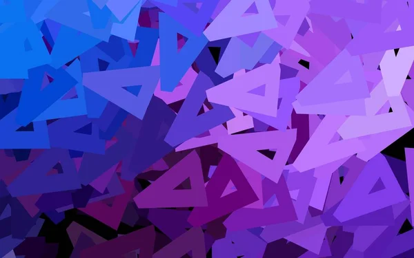Donkerroze Blauwe Vectorlay Out Met Lijnen Driehoeken Driehoeken Abstracte Achtergrond — Stockvector