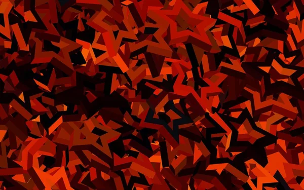 Layout Vetorial Vermelho Escuro Com Estrelas Brilhantes Ilustração Brilhante Decorativa —  Vetores de Stock