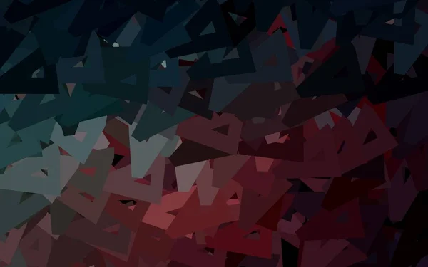 Dark Blue Červené Vektorové Pozadí Polygonálním Stylem Dekorativní Design Abstraktním — Stockový vektor
