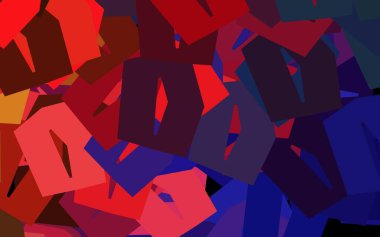 Koyu pembe, altıgen şekilli sarı vektör düzeni. Renkli altıgenli soyut illüstrasyon. İniş sayfaları için desen.