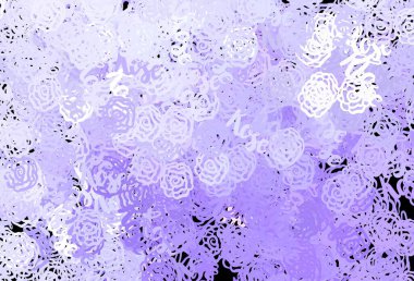 Soyut formlarla açık mor vektör dokusu. Soyut tarzda rengarenk gradyan şekilleri olan bir resim. Web siteniz için basit tasarım.