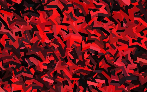 Sfondo Vettoriale Rosso Scuro Con Stile Poligonale Triangoli Sfondo Astratto — Vettoriale Stock