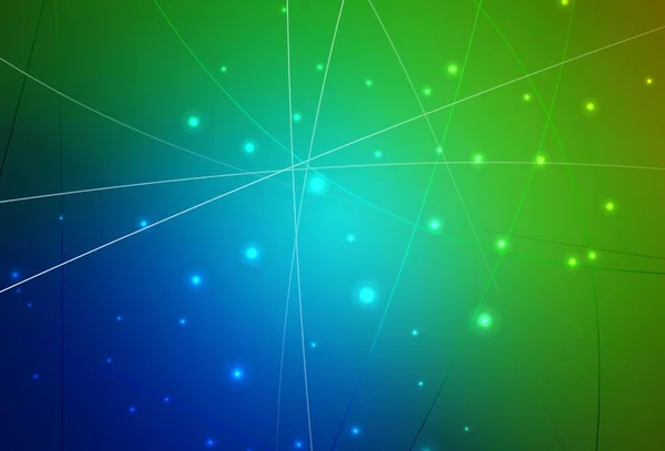 Синий Зеленый Векторный Узор Многоугольниками Кругами Абстрактная Градиентная Иллюстрация Кругами Векторная Графика