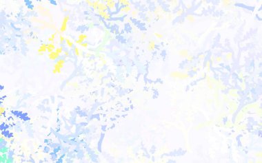 Açık pembe, yeşil vektör karalama dokusu yapraklarla, dallarla. Yapraklar ve dallarla gösterişli soyut çizimler. Web siteleri ve pankartlar için desenli desen.