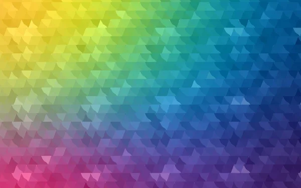 Luz Multicolor Vector Brillante Patrón Triangular Ilustración Brillante Que Consiste — Vector de stock