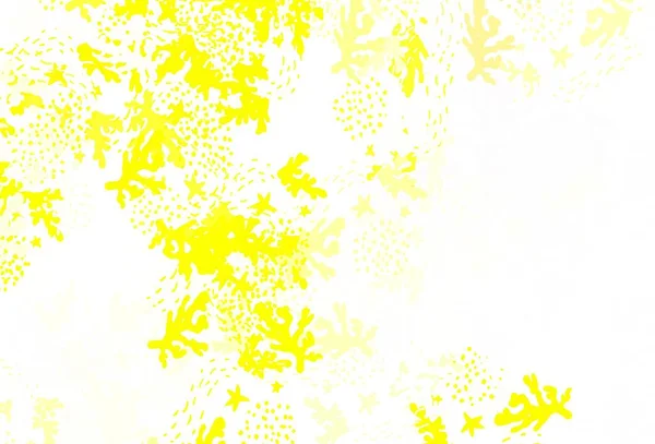 Jasnozielone Żółte Tło Wektora Kształtami Memphis Prosta Kolorowa Ilustracja Abstrakcyjnych — Wektor stockowy