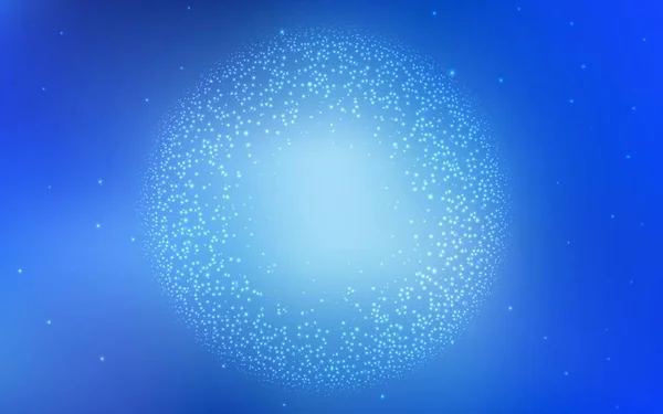 Світло Blue Векторний Візерунок Зірками Нічного Неба Космічні Зірки Розмитому — стоковий вектор