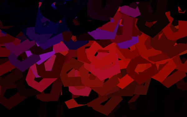 Donkerroze Rode Vectorlay Out Met Zeshoekige Vormen Abstracte Illustratie Met — Stockvector