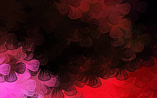 Темно Красный Желтый Вектор Обратная Сторона Деревьями Ветками Блеск Абстрактной — стоковый вектор