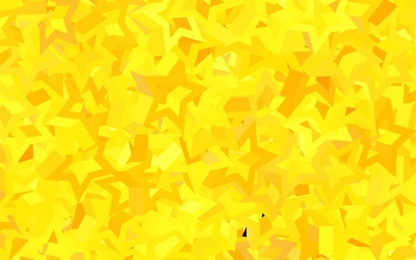 明るい星と濃い黄色のベクトルレイアウト 星とシンプルなスタイルで輝く装飾的なデザイン 占星術のウェブサイトのパターン — ストックベクタ