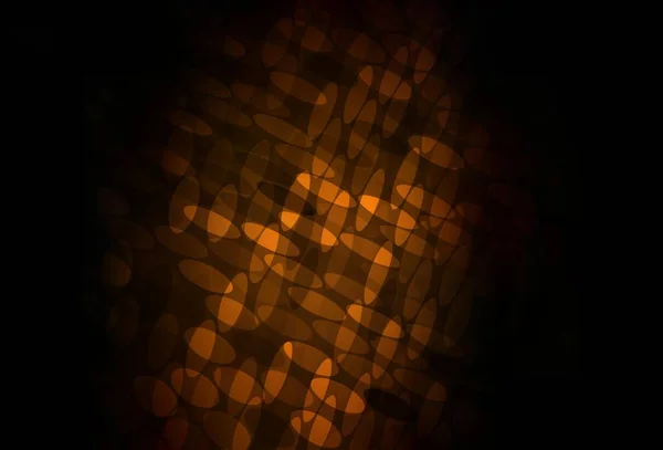 Mörkbrun Vektorstruktur Med Diskar Abstrakt Illustration Med Färgade Bubblor Naturen — Stock vektor