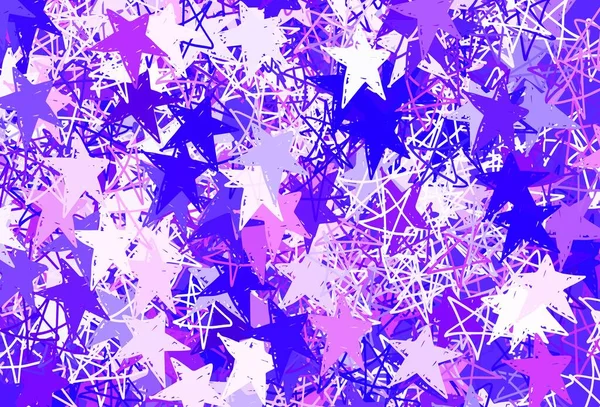 Rouge Clair Fond Vectoriel Jaune Avec Petites Grandes Étoiles Illustration — Image vectorielle