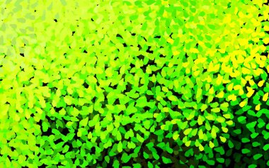 Koyu yeşil, kaotik şekilli sarı vektör şablonu. Rastgele şekillerle soyut tarzda dekoratif tasarım. İşiniz için en iyi akıllı tasarım.