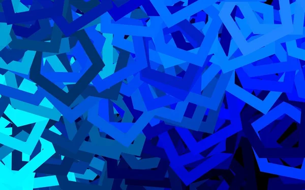 Modelo Vetor Blue Escuro Estilo Hexagonal Ilustração Abstrata Com Hexágonos — Vetor de Stock