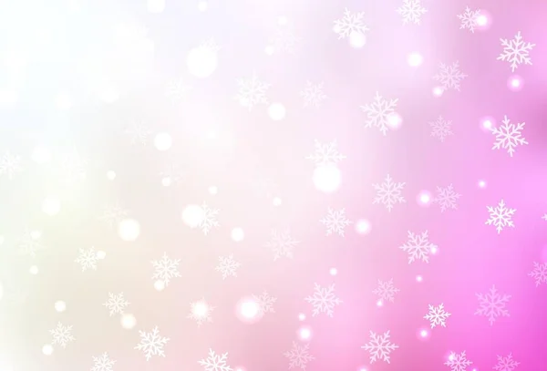 Ανοιχτό Ροζ Κίτρινο Διανυσματικό Μοτίβο Χριστουγεννιάτικο Στυλ Σύγχρονα Αφηρημένα Σχήματα — Διανυσματικό Αρχείο
