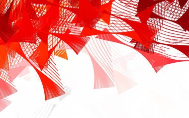 Açık kırmızı, rastgele şekilli sarı vektör deseni. Modern tarzda değişen renkli kaotik formlar. Bir cep telefonu için arka plan.