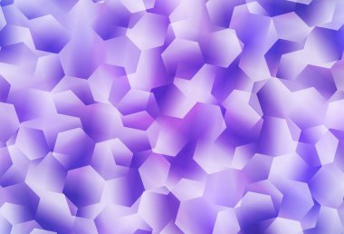 Açık Mor vektör çokgen desen. Üçgenlerden oluşan parlayan çokgen çizimler. Marka kitabınız için yeni şablon.