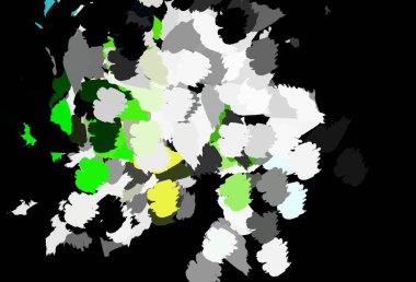 Koyu yeşil, soyut şekilli sarı vektör dokusu. Soyut tarzda rengarenk gradyan şekilleri olan bir resim. Kartvizitiniz için modern tasarım.