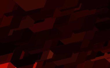 Altıgenli koyu kırmızı vektör arkaplanı. Bulanık arkaplanda renkli altıgenler. İş ilanınız için tasarım.