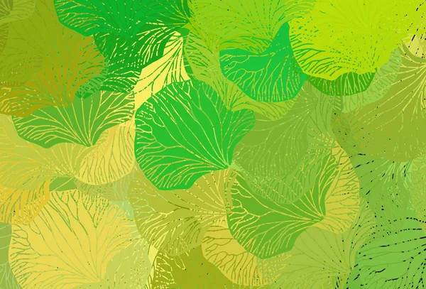 Açık Yeşil Soyut Şekilli Sarı Vektör Dokusu Soyut Tarzda Rengarenk — Stok Vektör