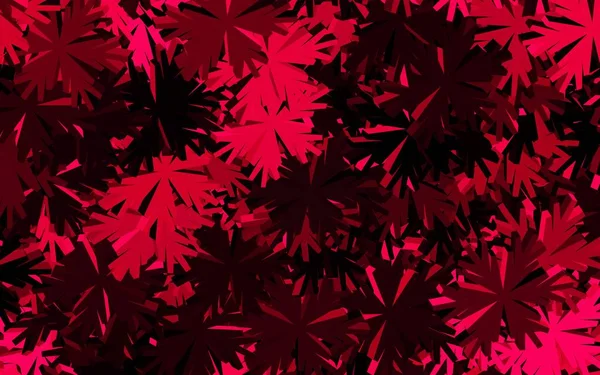 Sötét Rózsaszín Vektor Elegáns Háttér Virágokkal Ragyogó Színes Illusztráció Virágokkal — Stock Vector