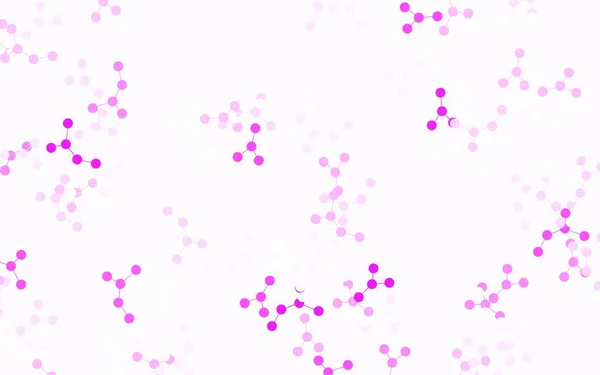 具有人工智能结构的浅紫色矢量模板 用Ai的链接和圆点进行摘要说明 科学模式 未来主义设计 — 图库矢量图片
