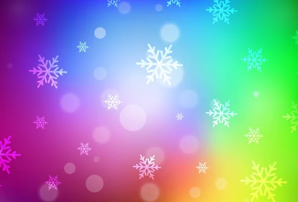 Dark Multicolor Διανυσματική Διάταξη Στυλ Πρωτοχρονιάς Ένα Πολύχρωμο Σχέδιο Χριστουγεννιάτικο — Διανυσματικό Αρχείο