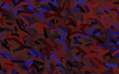 Koyu mor, pembe üçgenli vektör arkaplan. Üçgenli soyut gradyan çizimi. İniş sayfası için modern şablon.