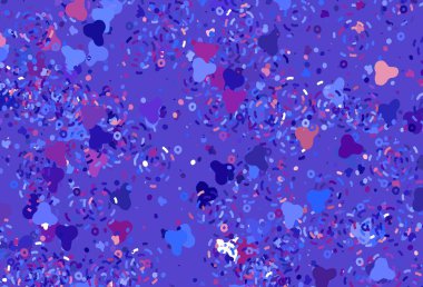 Açık mavi, soyut şekilli kırmızı vektör dokusu. Soyut gradyan şekilli basit renkli çizimler. Kartvizitiniz için modern tasarım.