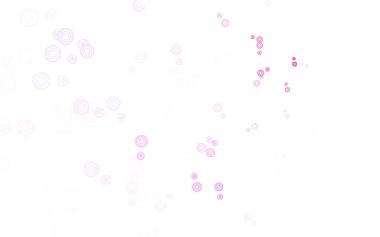 Küreli açık mor vektör deseni. Renkli su damlaları olan modern soyut çizimler. Marka kitabınız için yeni şablon.