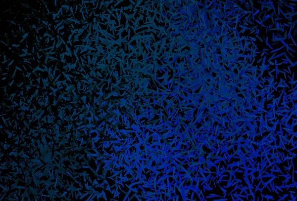 シャープな線でダークブルーのベクトルパターン 線で描いた現代の幾何学的抽象画 ポスター バナーのパターン — ストックベクタ