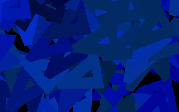 Donker Blauw Vectorsjabloon Met Kristallen Driehoeken Decoratief Design Abstracte Stijl — Stockvector