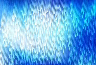 Parlak çizgili hafif BLUE vektör arkaplanı. Çizgilerle modern geometrik soyut çizim. Reklam, kitapçıklar, broşürler için desen.