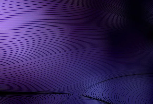 Modèle Vectoriel Violet Foncé Avec Des Lignes Douces Illustration Dégradée — Image vectorielle