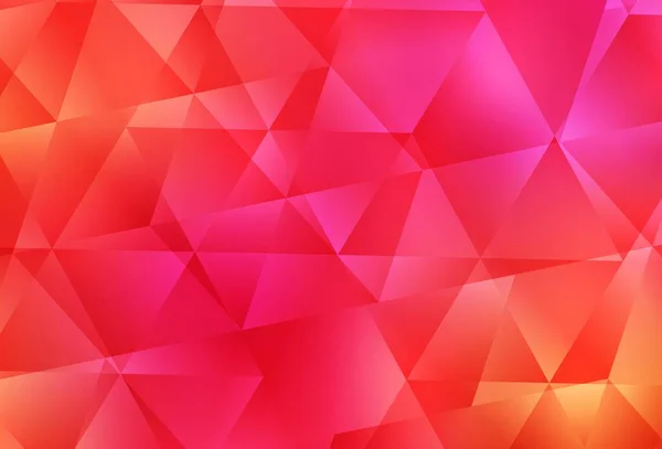 Светло Розовый Желтый Вектор Многоугольный Узор Блестящие Абстрактные Иллюстрации Элегантными — стоковый вектор