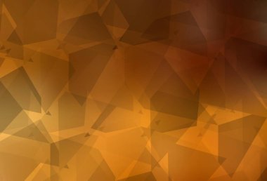 Soyut poli formlu açık turuncu vektör dokusu. Modern tarzda değişen renkli kaotik formlar. İşiniz için en iyi akıllı tasarım.