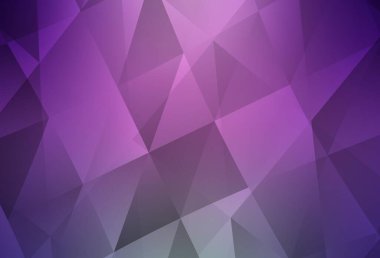 Açık pembe vektör düşük poli düzeni. Çokgen biçiminde, gradyan ile renkli çizimler. Web siteniz için yeni bir doku.