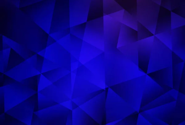 Темний Blue Векторний Абстрактний Мозаїчний Фон Повністю Нова Кольорова Ілюстрація — стоковий вектор