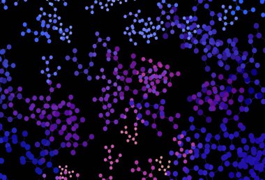 Koyu mavi, yapay zeka yapısına sahip kırmızı vektör şablonu. Renkli yapay zeka yapısı, eğimli çizgiler ve noktalar. Siber yeniliklerin tasviri için tasarım.