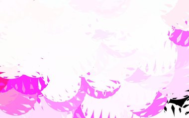 Açık Mor, rastgele şekilli pembe vektör deseni. Soyut tarzda rengarenk gradyan şekilleri olan bir resim. Bir cep telefonu için arka plan.