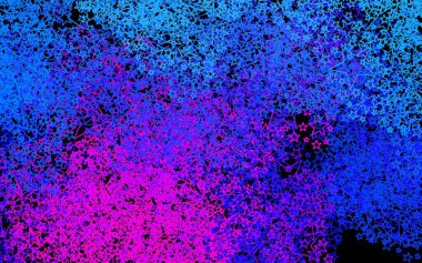 Koyu pembe, üzerinde noel yıldızları olan mavi vektör deseni. Yıldızlı modern geometrik soyut çizim. Astroloji web siteleri için desen.