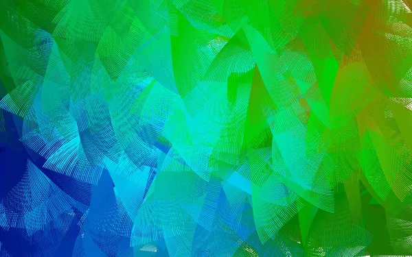 Светло Голубая Зеленая Векторная Текстура Различными Формами Современная Абстрактная Иллюстрация — стоковый вектор