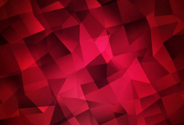 Koyu mor vektör düşük polimerli doku. Çokgen biçiminde, gradyan ile renkli çizimler. Marka kitabınız için yeni şablon.