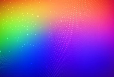 Karanlık Çokrenkli vektör soyut arkaplanda renkli gradyan ile bulanık baloncuklar oluşturdu. Renkli su damlaları olan modern soyut çizimler. Web siteniz için basit tasarım.